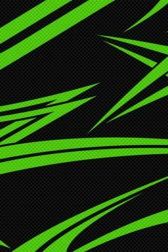 Black Green Carbon iPhone Wallpaper