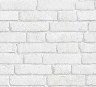 Brick Wallpaper White Grasscloth