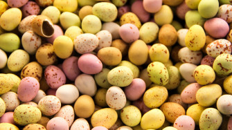 Wallpaper Easter Eggs Colorful Chocolate 4k