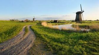 Farm Windmill Wallpaper