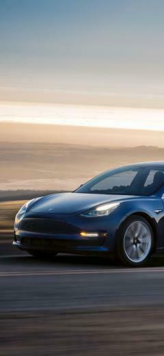 Tesla Model iPhone Wallpaper Top