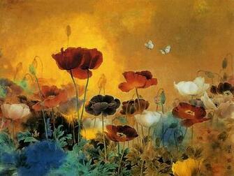 An Chinese Gongbi Paintings Bird And Flower Painting Wallpaper