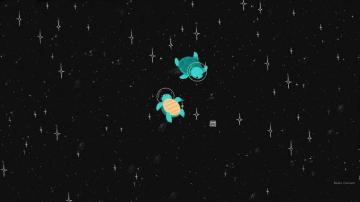 Space Turtles I Only Expanded The Background Not My Drawing