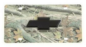 Camo Chevy Logo Wallpaper Bowtie License Plate