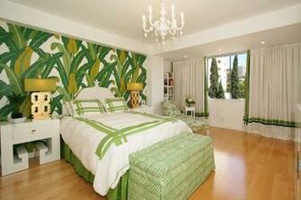 Michelle Workman Banana Leaf Wallpaper Beverly Hills Hotel Gold Greek