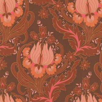 Butler Wallpaper Temple Tulips Sunset Contemporary