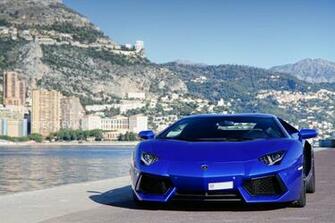 Lamborghini Aventador Blue Wallpaper