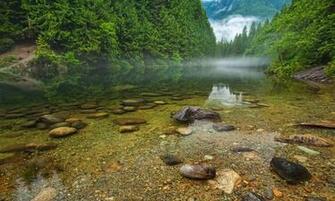 Forest Mountains Canada British Columbia Wallpaper