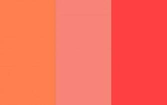 Coral Pink And Red Three Color Background