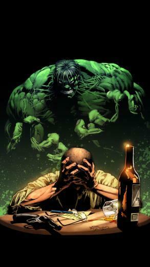 Woes Of Being The Hulk iPhone Wallpaper