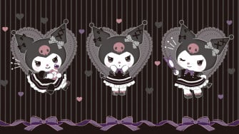 Gothic Lolita Kuromi Background From Sanrio Wallpaper