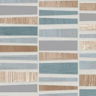 Mosaic Metallic Lacquered Tile Effect Vinyl Wallpaper P1262