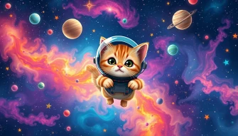 Space Cat Wallpaper