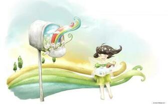 Wallpaper Cartoon Illustrations Widescreen Landscape