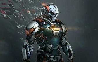 Wallpaper Fiction Robot Mask Helmet Armor Chronos Image For
