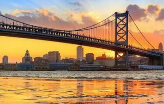 Wallpaper Bridge River Panorama Philadelphia Pa Pennsylvania
