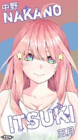 Nakano Itsuki Phone Wallpaper By Zen Sapez