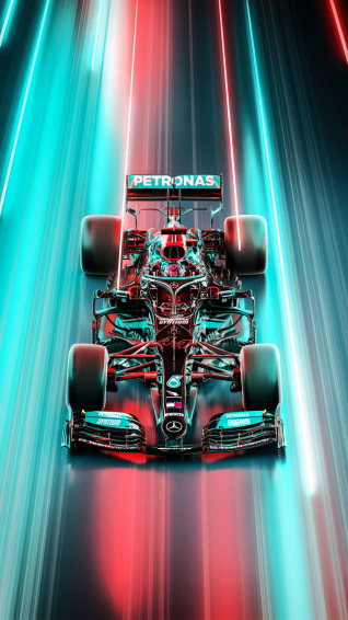 Mercedes F1 iPhone Wallpaper