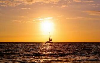 Sailing Boat Sunset Wallpaper Wallpaperz Co