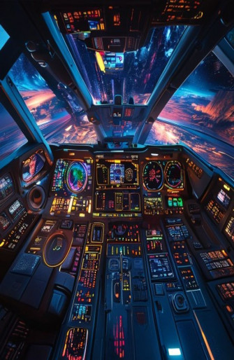 Millenium Falcon Cockpit Wallpaper