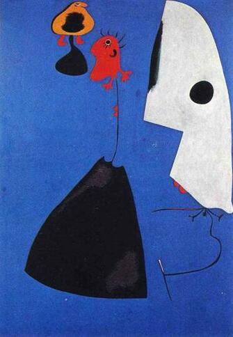 Three Women Joan Miro Wallpaper Image