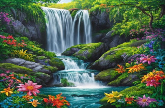 Waterfall Wallpaper With Sound