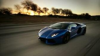 Blue Lamborghini Car Wallpaper HD 1080p