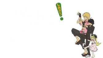 Bakemonogatari Araragi Koyomi Oshino Shinobu Simple Background