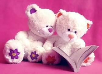 Romantic Teddy Bear Wallpaper
