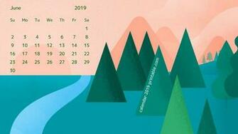 June Calendar Wallpaper In