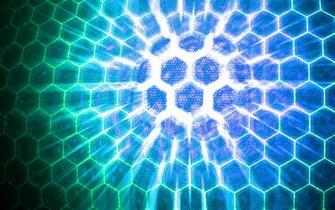 Blue Hexagon Wallpaper Hexagons By Jensge
