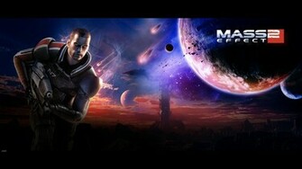 Wallpaper Mass Effect Shepard Space Planets
