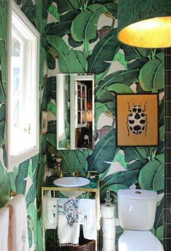 Martinique Banana Leaf Dorothy Draper S Brazilliance Wallpaper