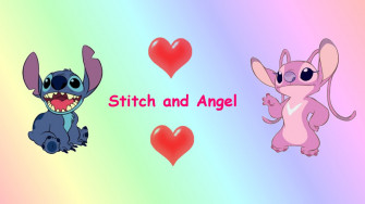 Stitch And Angel Wallpaper By Tzortzinaerk