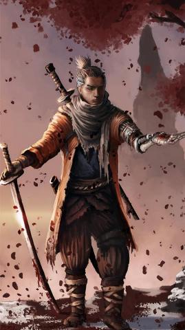 Sekiro Shadows Die Twice Game Fanart 4k iPhone Se Wallpaper
