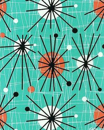 Retro 1950s Starburst Pattern