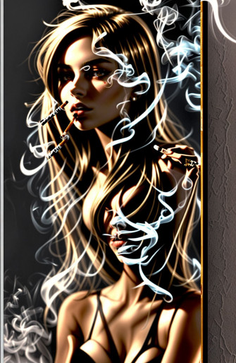 Girl Smoking Wallpaper