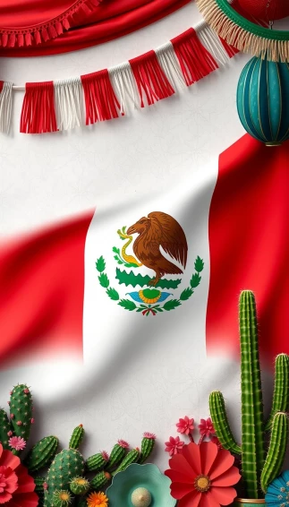 Mexican Flag Wallpaper
