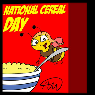 Happy National Cereal Day By Belugatoons
