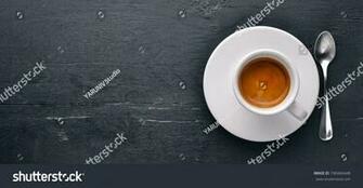 Espresso Coffee On A Wooden Background Top Space For