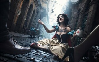 Snow White Lady HD Wallpaper