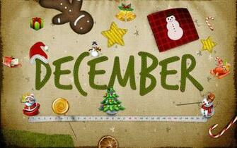 December Calendar Computer Desktop Wallpaper
