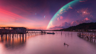 Wallpaper Peaceful Dawn