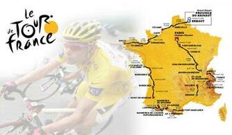 Tour De France Map Background Wallpaper