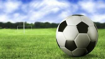 Soccer Ball On Field HD Wallpaper