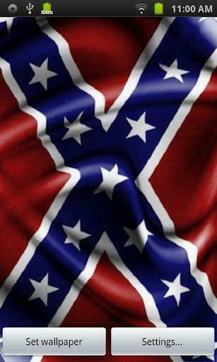 Bigger Rebel Flag Live Wallpaper For Android Screenshot