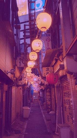 Modern Aesthetic Asian Streets Mobile Wallpaper
