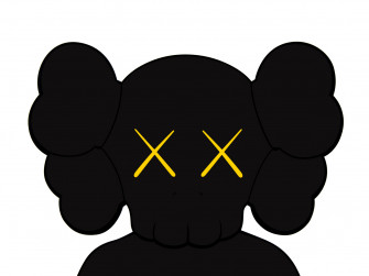 Kaws Companion Black Wallpaper Art