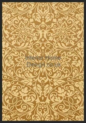 Wallpaper Damask Resource Roma T7654 Metallic Gold A Classic