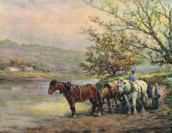 Country Scenes Pictures Vintage Print Scene
